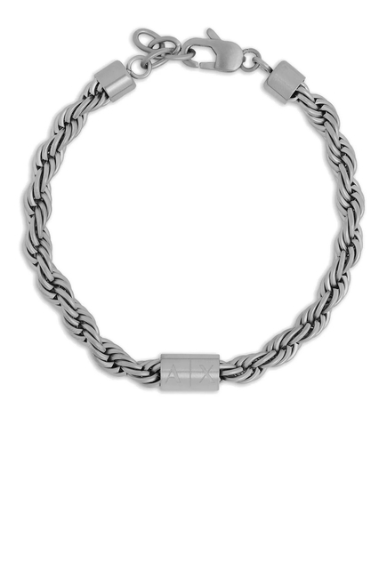 Logo Stainless Steel Chain Bracelet